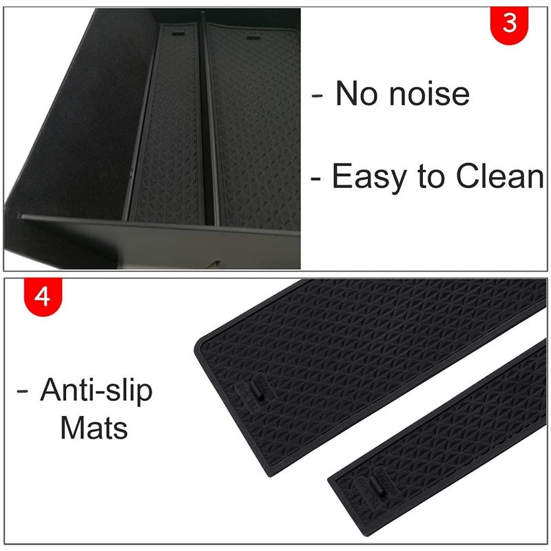 Moonlinks For Tesla Model S/Model X Center Console Drawer Box, Center Console Cubby Drawer Storage Box Customized for Tesla Model S/Model X 2012-2020 2021 - Image 5